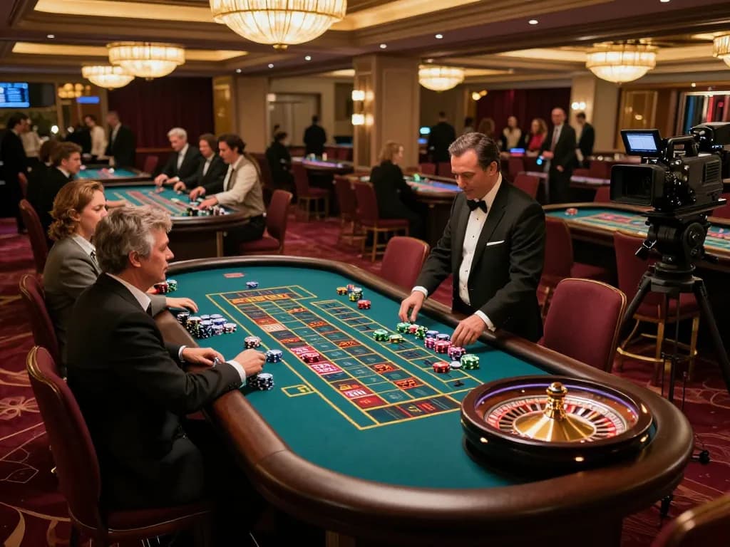 NHÀ CÁI MAX88 offers an exciting roulette experience with vibrant gameplay and lively players in an upscale venue