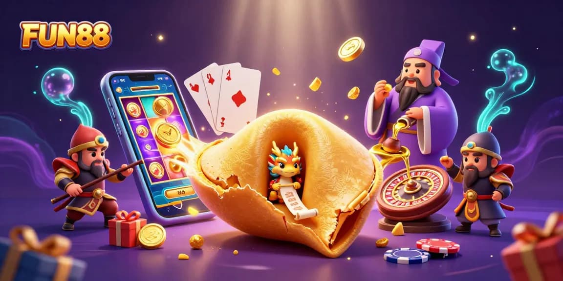 Experience thrilling gaming at FUN88 with vibrant 3D casino elements and engaging action.