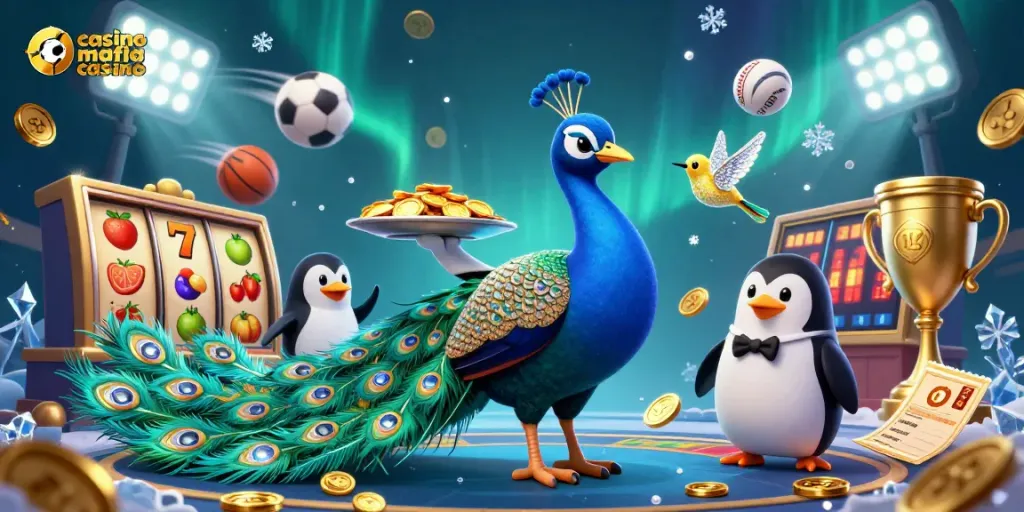 Experience excitement at casino mafia casino with vibrant 3D characters and dynamic gaming elements.