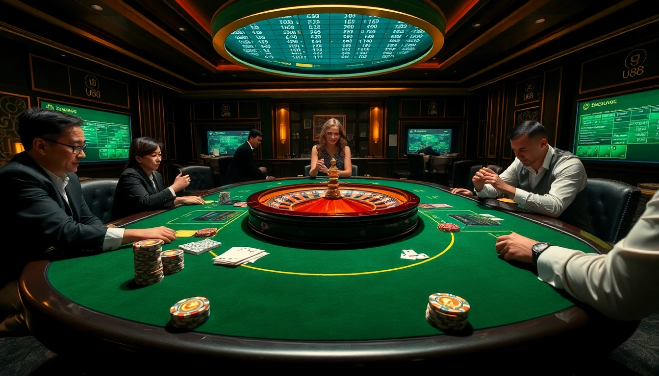 Engaging players at the uu88 company gaming table experience thrilling moments of excitement and strategy.