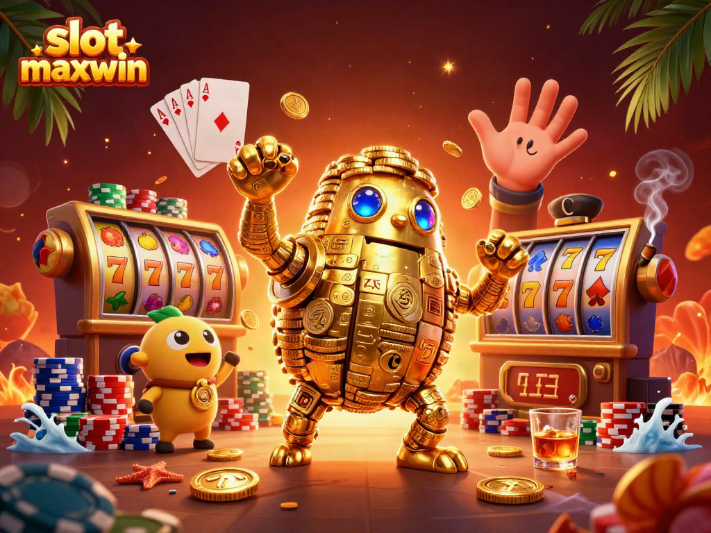 Experience big wins with slot maxwin in this vibrant casino scene filled with excitement.