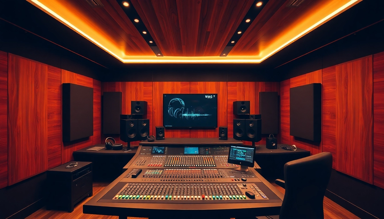 Elevate your music with online audio mastering in a modern studio setting.