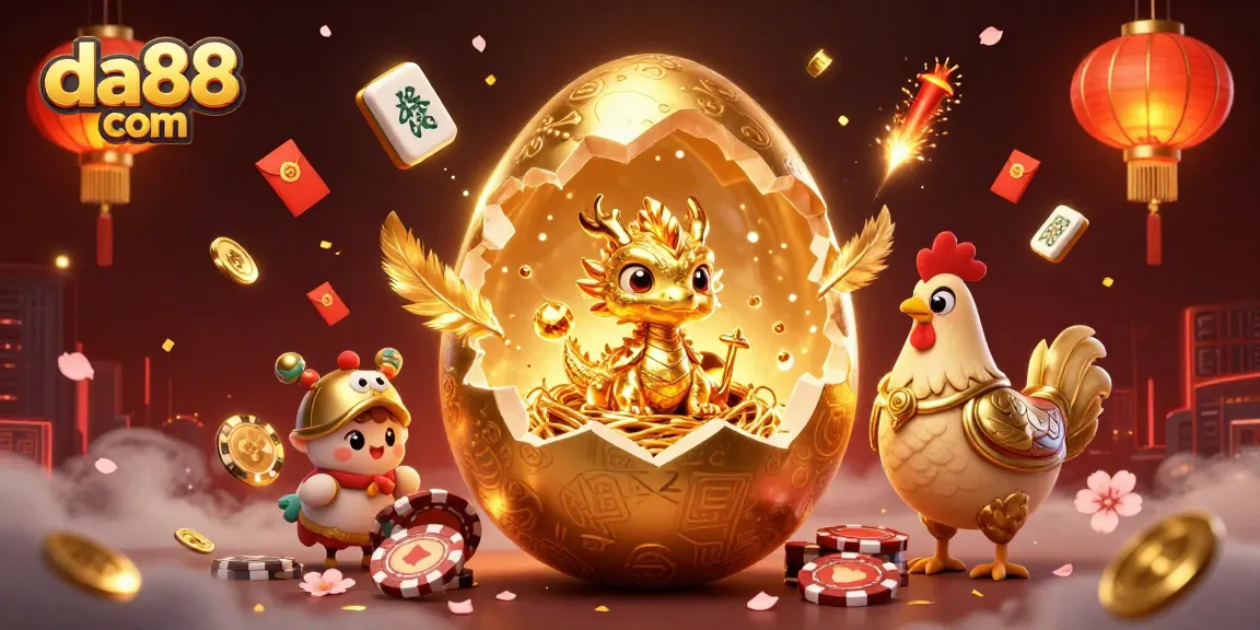 Engage with da88 com, celebrating golden gambling glory in an epic 3D casino scene.