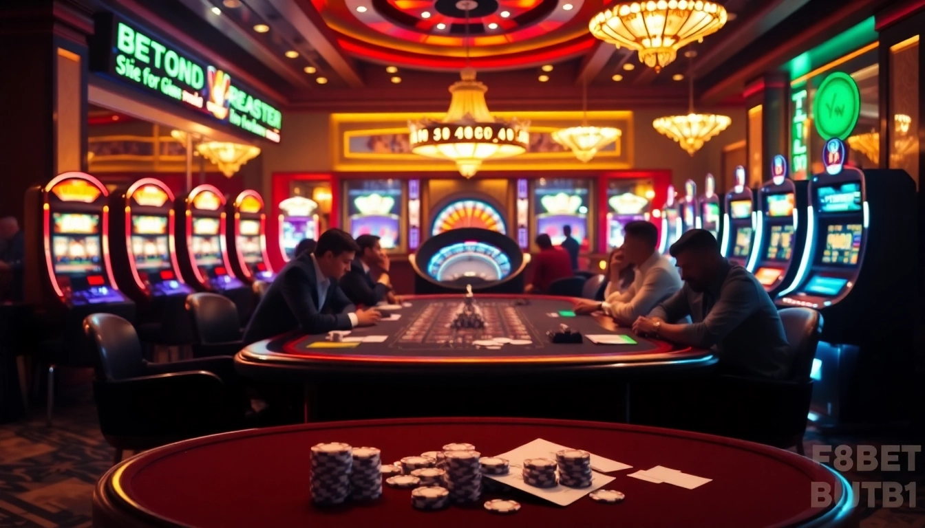 Experience the vibrant excitement of winning at https://f8betb1.com/ with dazzling casino visuals.