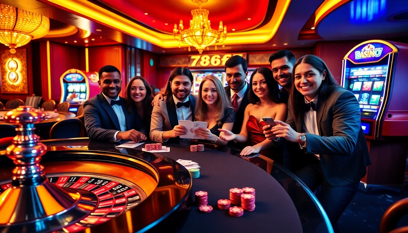Exciting gaming scene at 789f casino with colorful chips and roulette wheel.