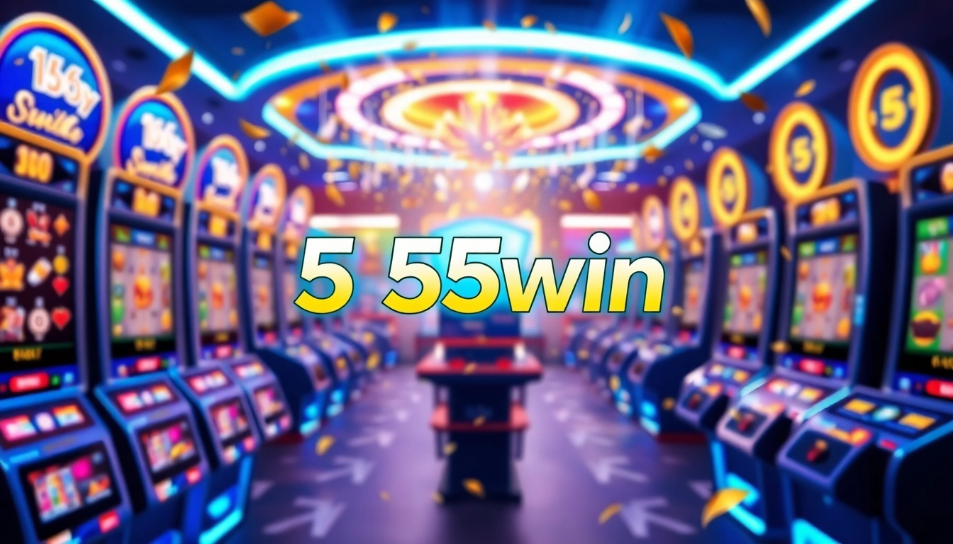 Experience the excitement of 555win through vibrant lottery game visuals.