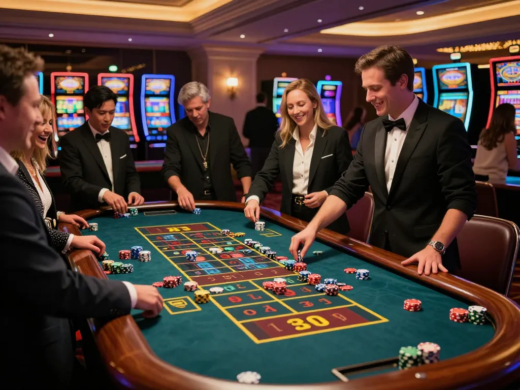 Các người chơi câu lạc bộ B52 tham gia vào một trò chơi roulette thú vị tại sàn casino sống động