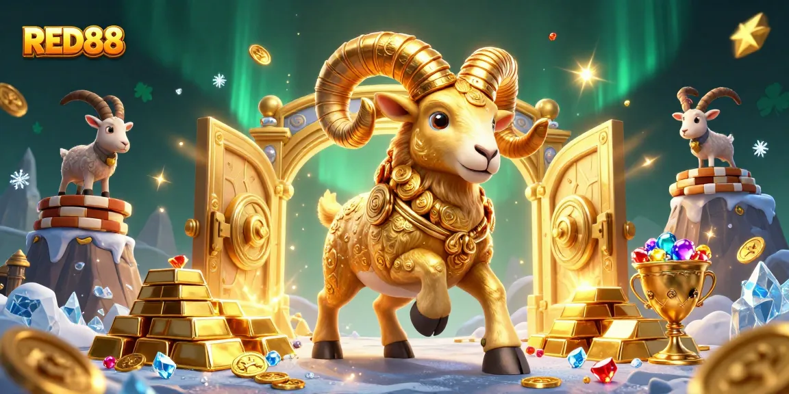 Experience the thrill of winning with RED88 at a luxurious casino featuring golden treasures and excitement.