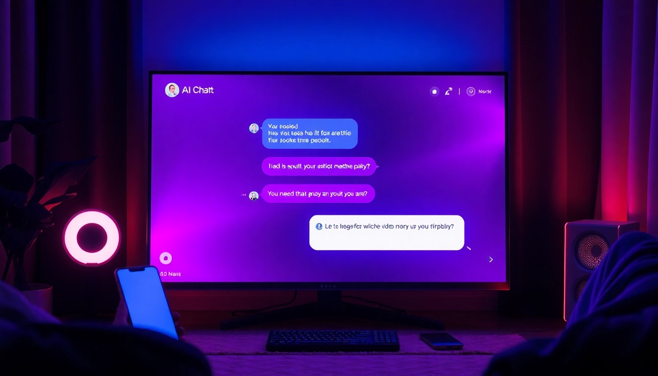Engaging interface of a sex ai chat conversation on a digital device, showcasing modern technology and intimacy.