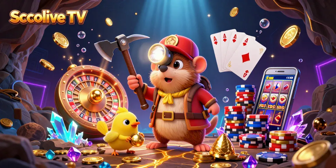 Socolive TV showcases exciting sports betting scenes with dynamic characters and vibrant casino elements.